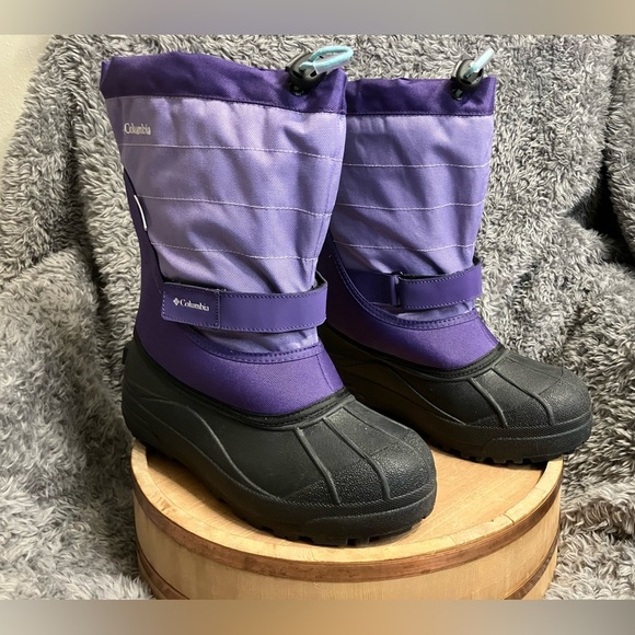 Columbia Other - EUC Columbia Girls Powder Bug Winter Boot Purple